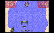Toobin' for IBM PC/Compatibles - The game begins.