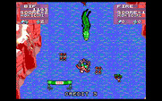 Toobin' for IBM PC/Compatibles - Uh oh, here comes an alligator from behind!