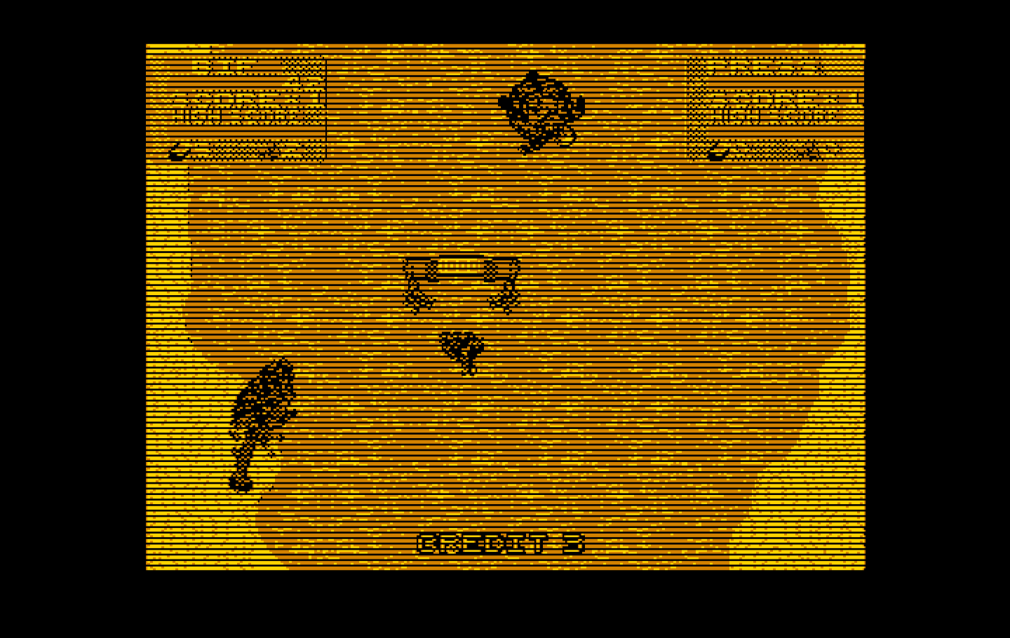 Toobin' IBM PC/Compatibles Screenshot: Floating down the river...