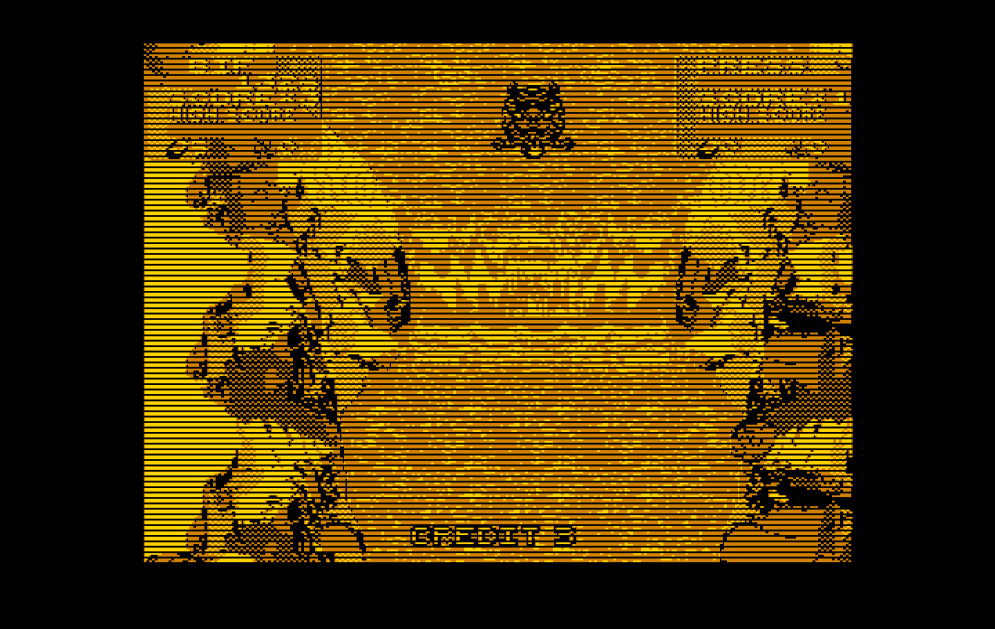 Toobin' IBM PC/Compatibles Screenshot: About to go over a waterfall...