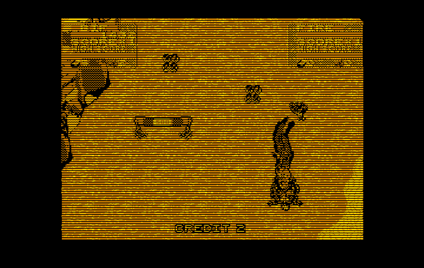 Toobin' IBM PC/Compatibles Screenshot: Ahh, the alligator caught me!