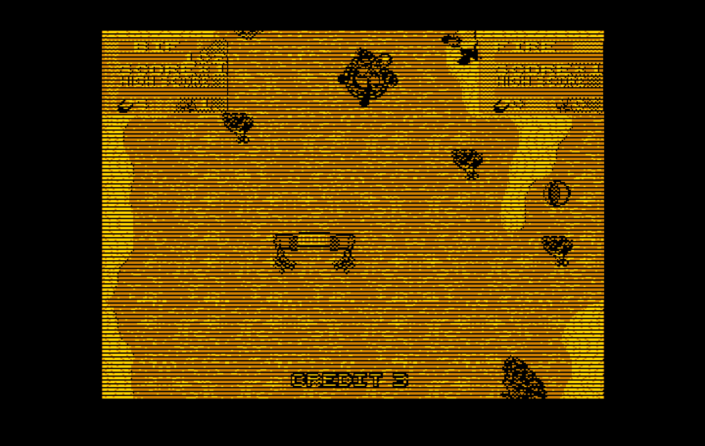 Toobin' IBM PC/Compatibles Screenshot: This river has a lot of obstacles...
