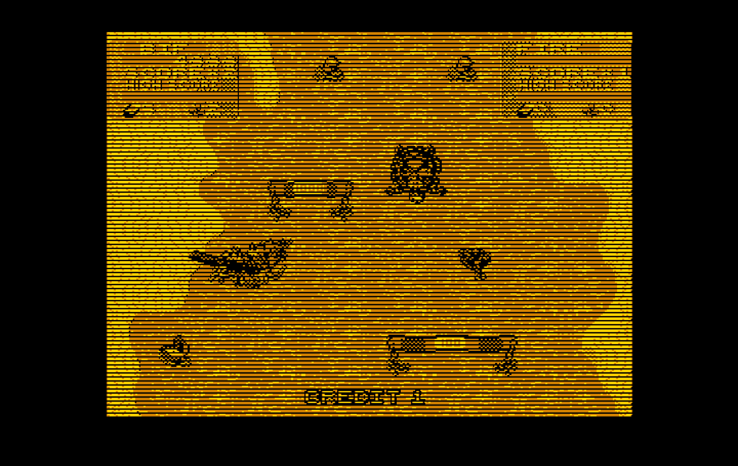 Toobin' IBM PC/Compatibles Screenshot: Go through the goal posts for bonus points.