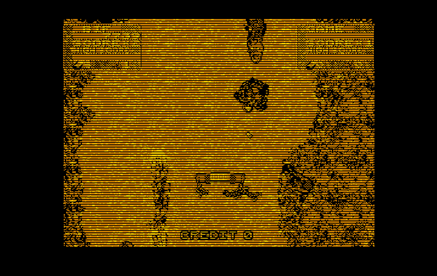 Toobin' IBM PC/Compatibles Screenshot: Look out behind you!