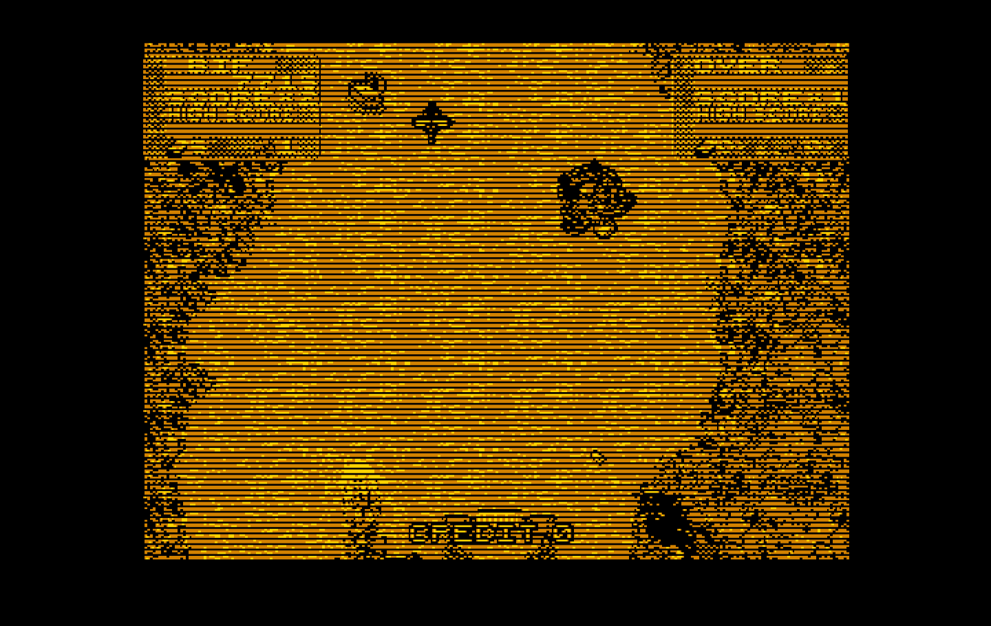 Toobin' IBM PC/Compatibles Screenshot: There are a lot of dangers for rafts in this jungle...