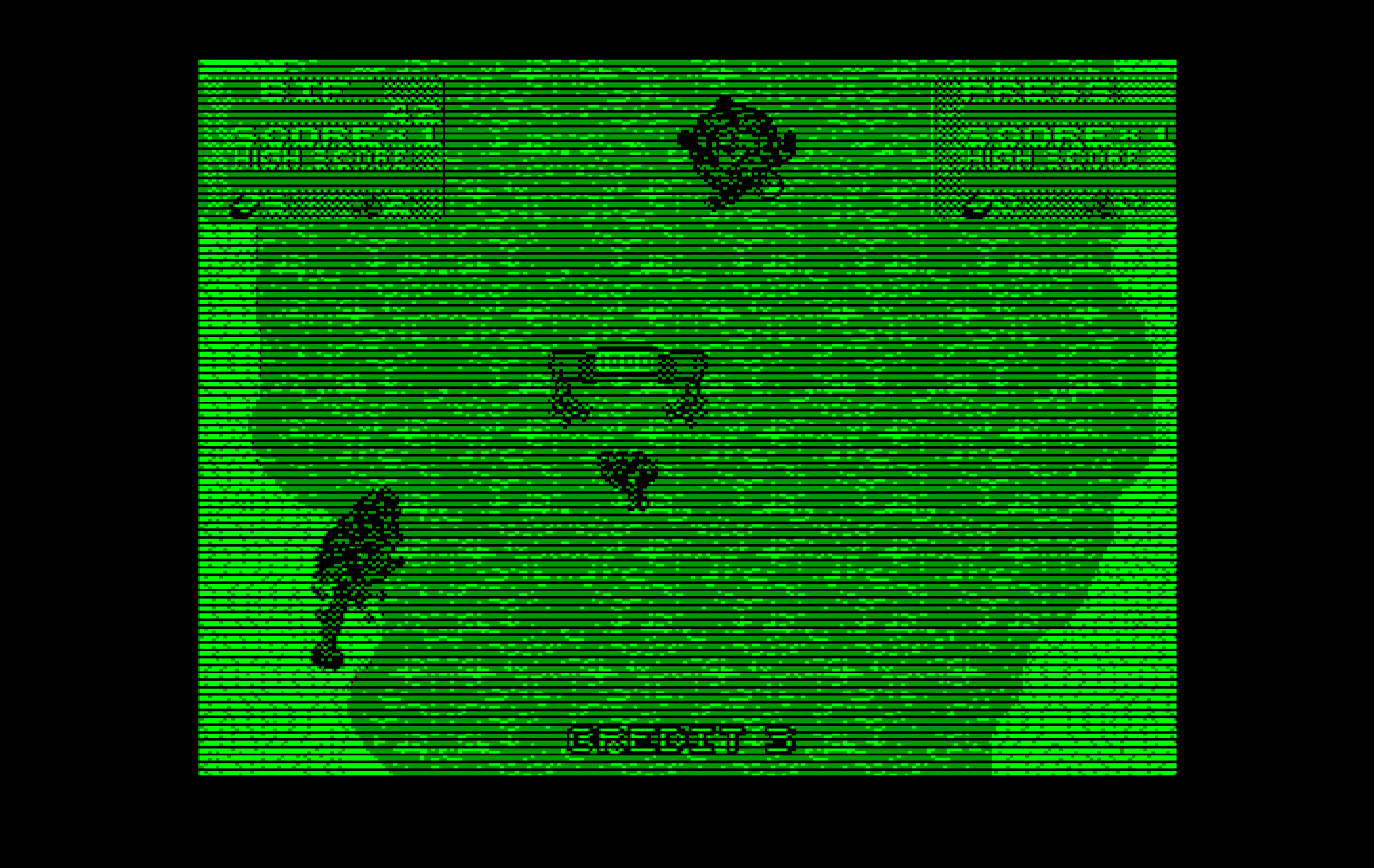 Toobin' IBM PC/Compatibles Screenshot: Floating down the river...