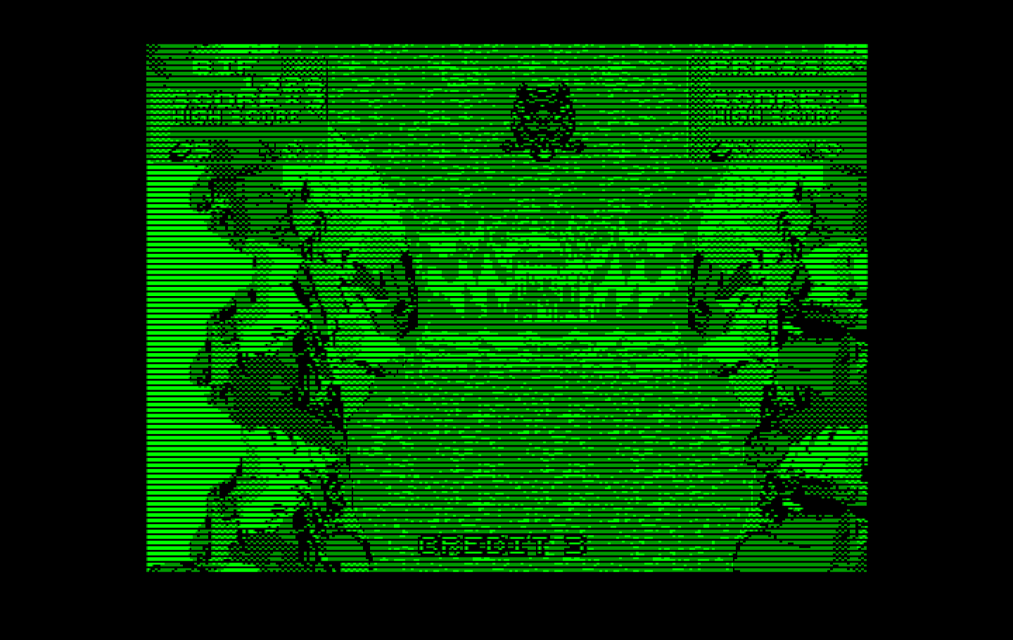 Toobin' IBM PC/Compatibles Screenshot: About to go over a waterfall...