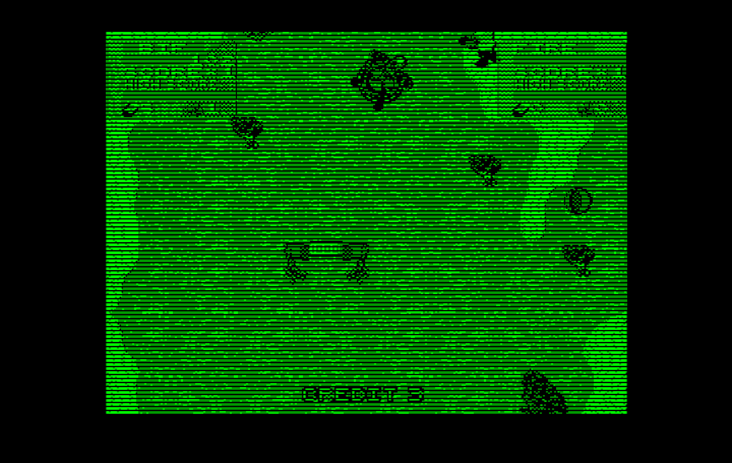 Toobin' IBM PC/Compatibles Screenshot: This river has a lot of obstacles...