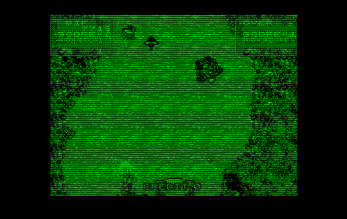 Toobin' IBM PC/Compatibles Screenshot: There are a lot of dangers for rafts in this jungle...