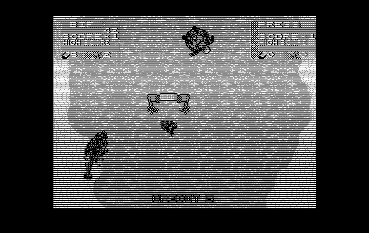 Toobin' IBM PC/Compatibles Screenshot: Floating down the river...