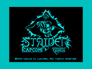 Strider for ZX Spectrum - Loading screen.