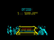 Strider for ZX Spectrum - The main menu.