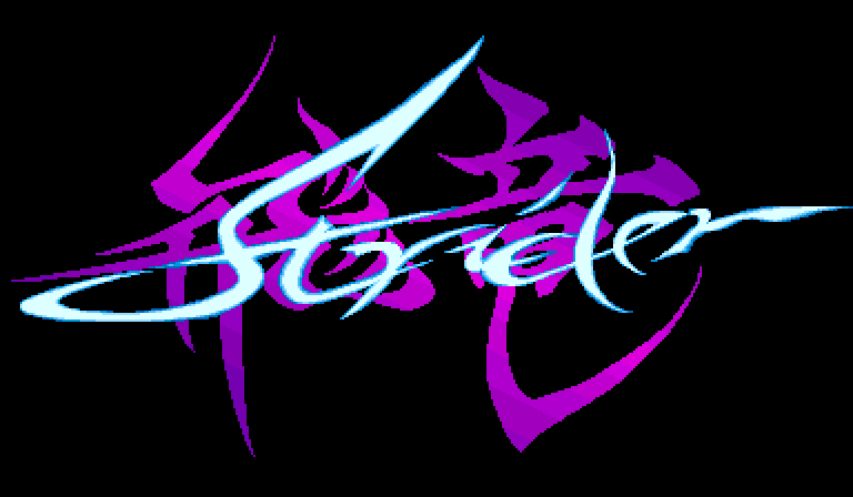 Strider Arcade Screenshot: Title screen.